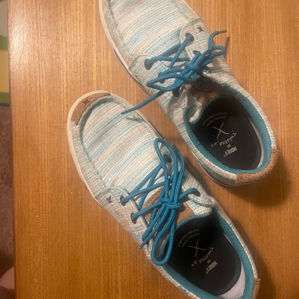 Twisted X Blue, White and tan Casual Shoes